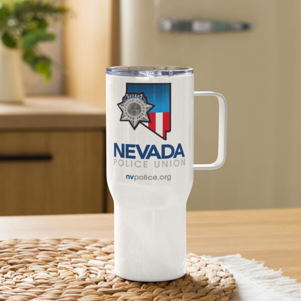 Travel mug with a handle w/Logo - Image 4