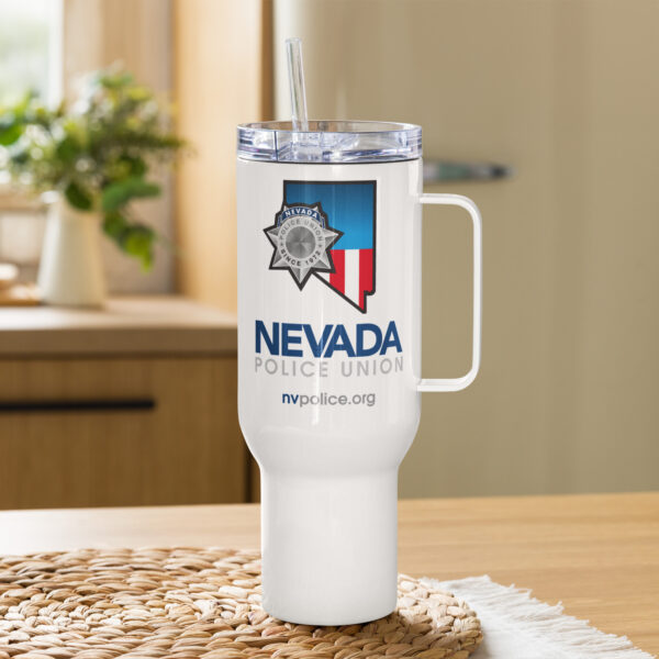 Travel mug with a handle w/Logo - Image 6