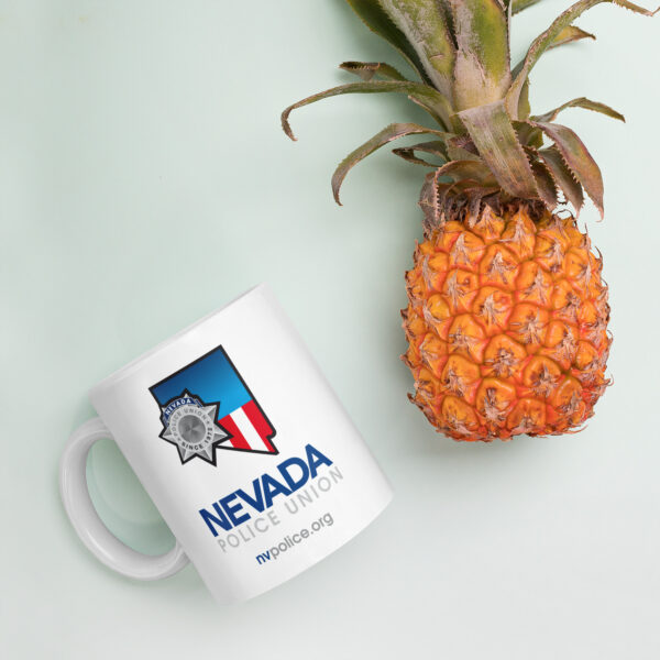 White glossy mug w/Logo - Image 5